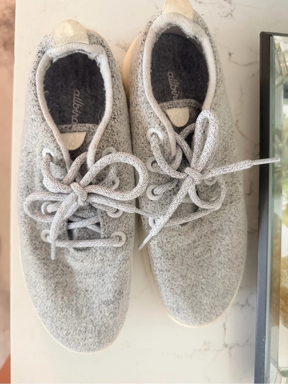 allbirds Light Gray Wool Slip-On Sneakers